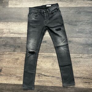 All Saints Cigarette jeans  black distressed size W30 men’s